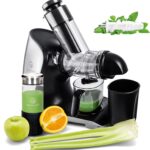 GREEN-PRESS Obst- und Gemüse-Entsafter, langsamer Entsafter, Kaltpressmaschine mit BPA-freier Keramikschnecke, leiser Motor – Detox-Selleriesaft – universeller Entsafter