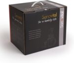 Sanovital 2VB • Kompakter vertikaler Entsafter • Ideal für Ihre Detox-Kur • Langsame Rotation 43 Umdrehungen • Geräuschlos • Spülmaschinenfest • BPA-frei • Farben Metallic-Rot, Metallic-Grau, Weiß oder Schwarz – Bild 4