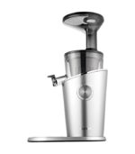 HUROM | Entsafter | Obst- und Gemüsesaftextraktor | H100 | Eis und Sorbet | Doppeltrichter | 3 Filter | Leicht zu reinigen | mit Garantie | 350ml | 150 Watt | Silber – Bild 4