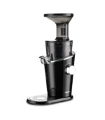 HUROM | Entsafter | Obst- und Gemüsesaftextraktor | H100 | Eis und Sorbet | Doppeltrichter | 3 Filter | Leicht zu reinigen | mit Garantie | 350ml | 150 Watt | Schwarz