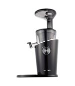 HUROM | Entsafter | Obst- und Gemüsesaftextraktor | H100 | Eis und Sorbet | Doppeltrichter | 3 Filter | Leicht zu reinigen | mit Garantie | 350ml | 150 Watt | Schwarz – Bild 3