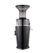 HUROM | Entsafter | Obst- und Gemüsesaftextraktor | H100 | Eis und Sorbet | Doppeltrichter | 3 Filter | Leicht zu reinigen | mit Garantie | 350ml | 150 Watt | Schwarz – Bild 2