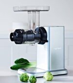 HUROM | Entsafter | Obst- und Gemüsesaftextraktor | GI-SBE08 | Chef-GI | 4 in 1 | Frische Nudelmaschine | mit Garantie | 500ml | 150 Watt | BPA-frei | Silber – Bild 7